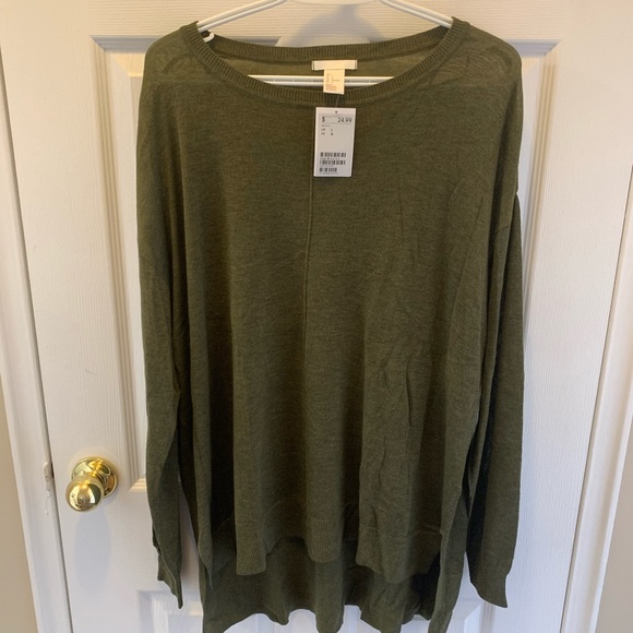 H&M Green Long Sleeve - Large NWT